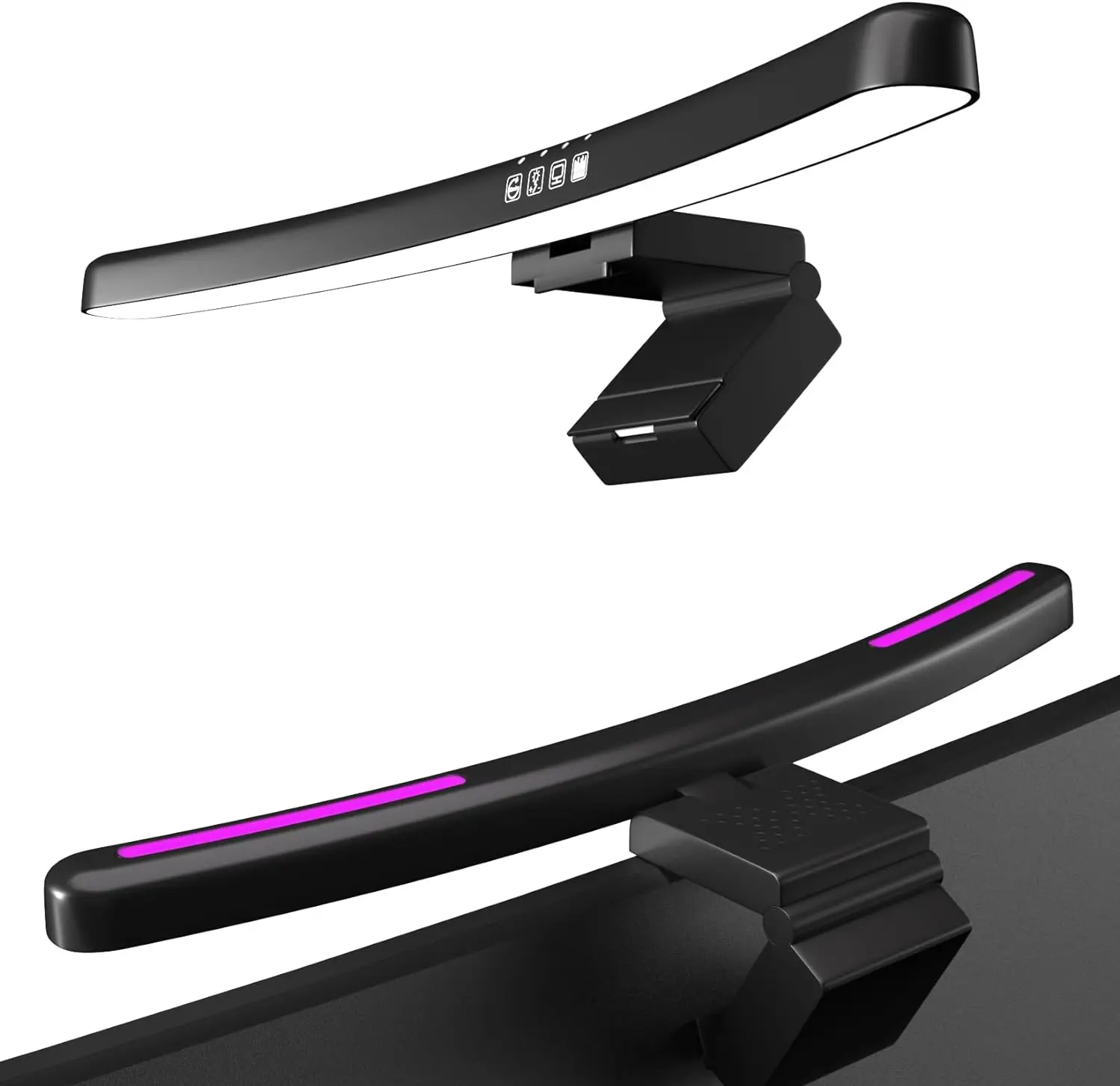 Gaming Accessories Led - Monitör Işık Çubuğu Kavisli, RGB Arka