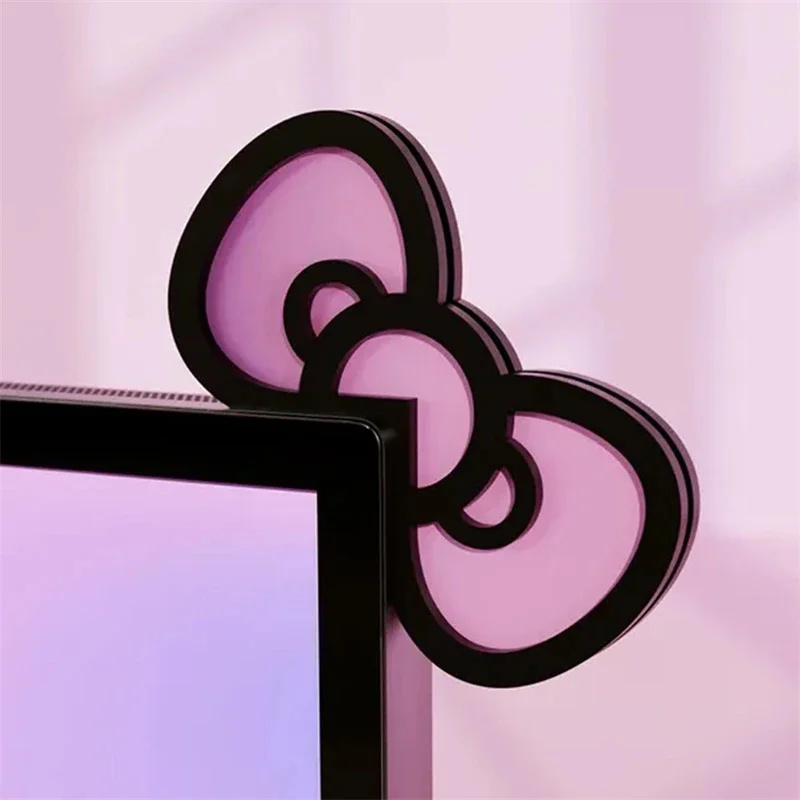 Gaming Accessories Kawaii - Kawaii Pembe Akrilik Fiyonk Monitör Süsü,