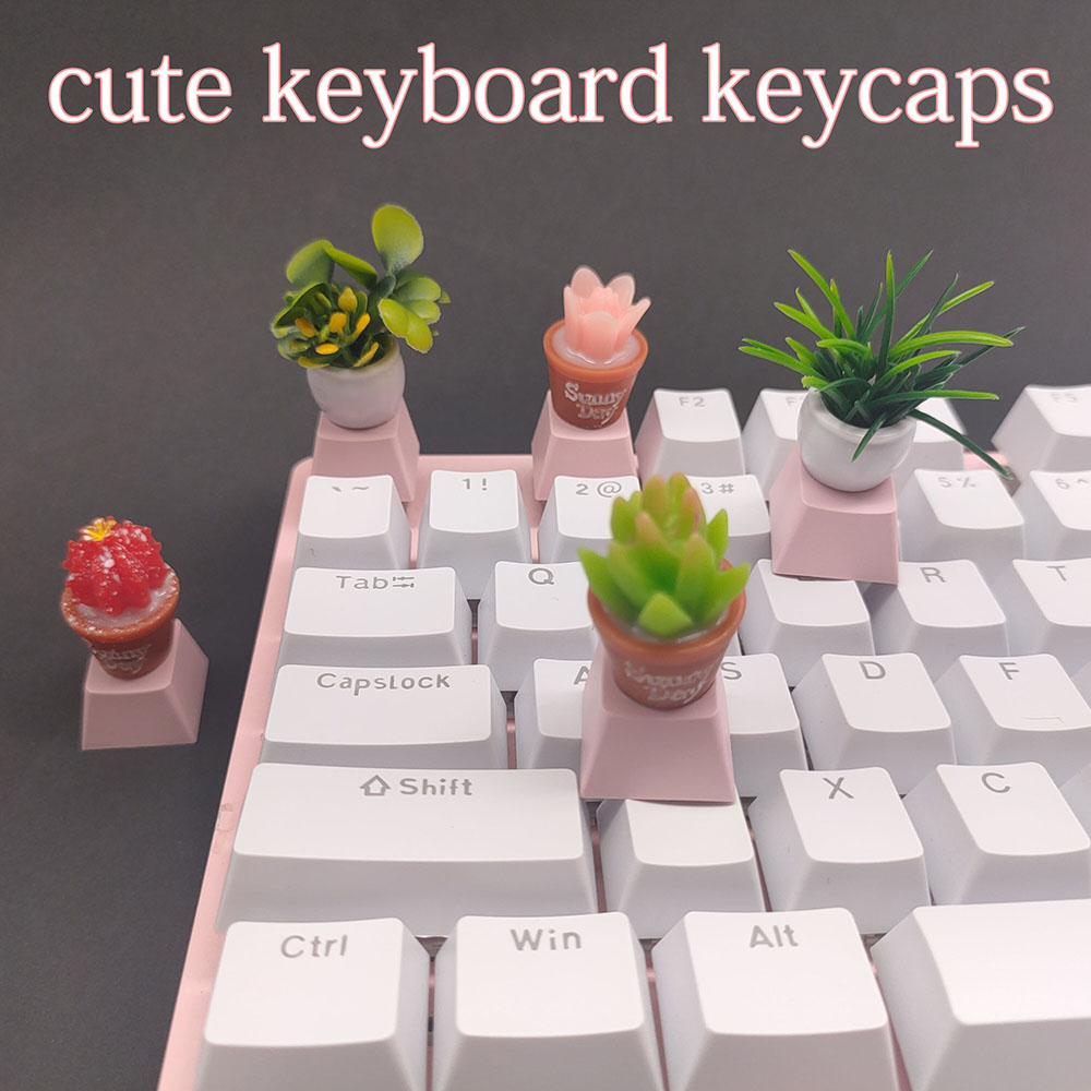 Gaming Accessories Kawaii - Keycaps kiraz profil kişiselleştirilmiş PBT klavye