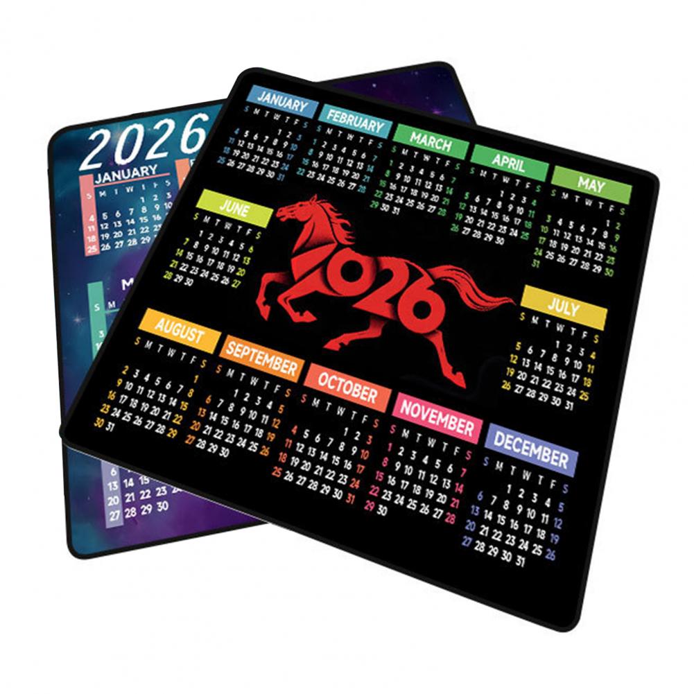 Gaming Accessories For Desk - 2026 takvim Mouse Pad su geçirmez