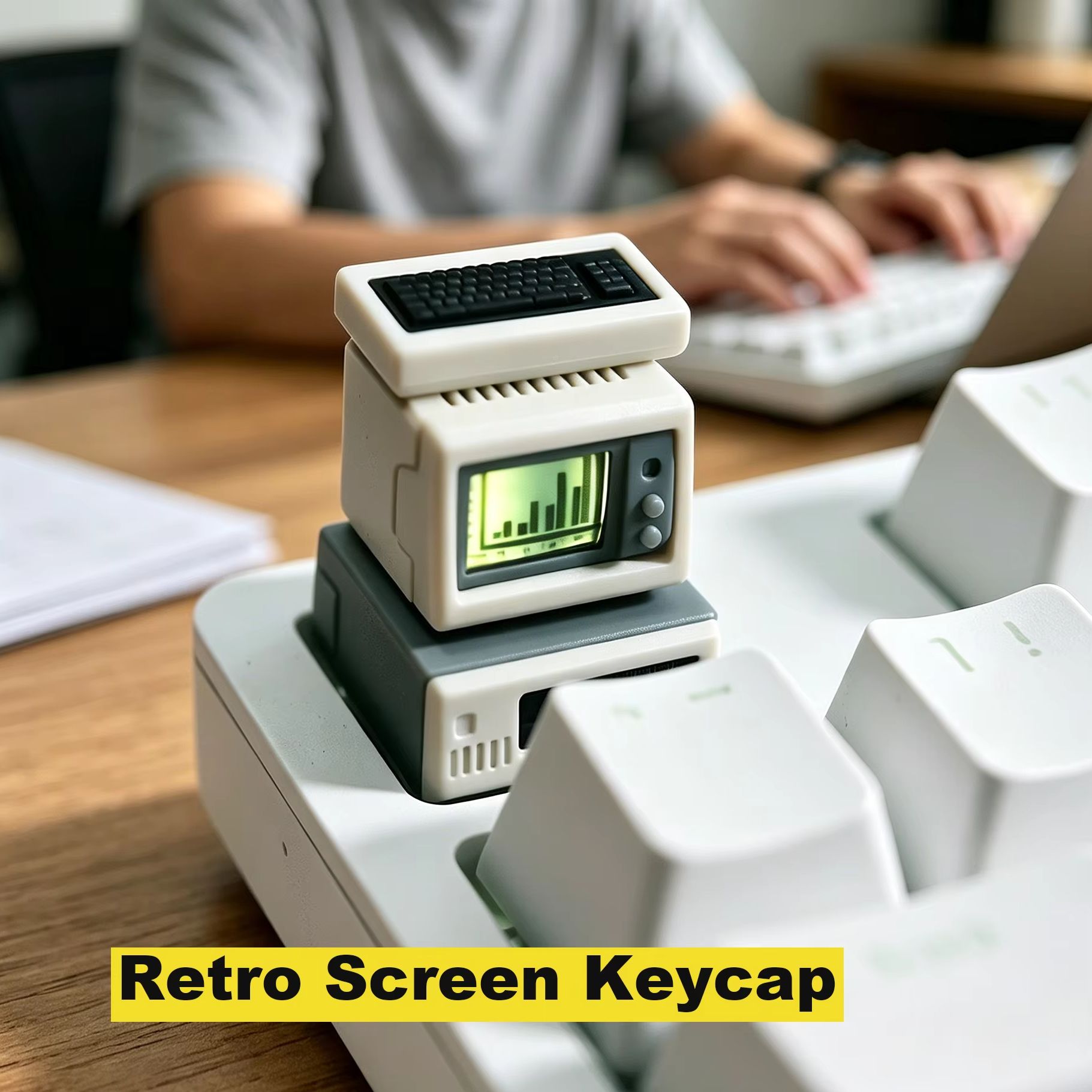 Video Gaming Accessories - Retro Bilgisayar Klavye Tuşları Arkadan Aydınlatmalı