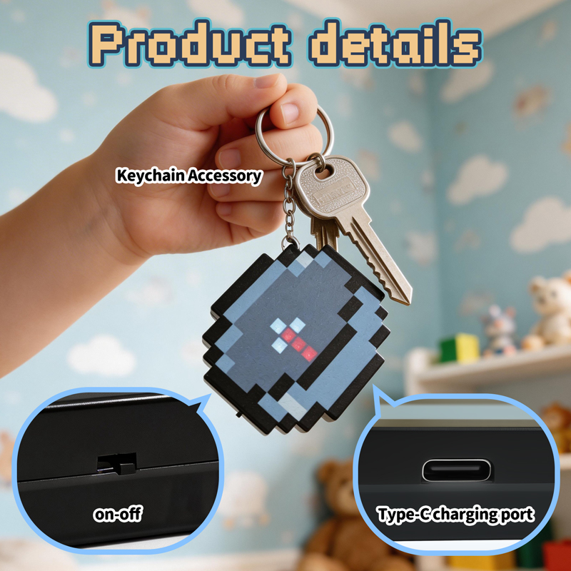 Gaming Accessories Kids - 2026 YENİ Şarj Edilebilir Piksel Pusula