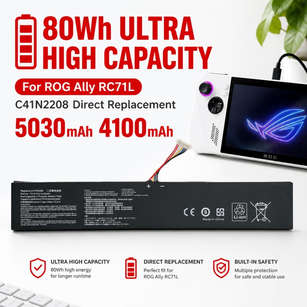 80Wh 5030mAh 4100mAh ASUS ROG  - Gaming Accessories Asus incelemesi ve fiyatı