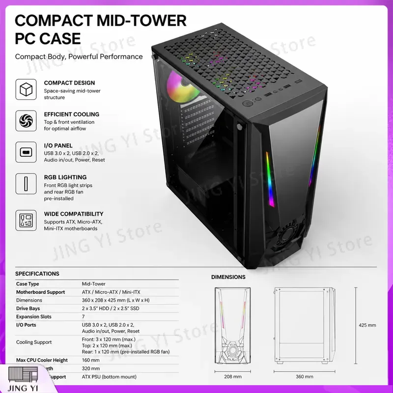 ATX Oyun Bilgisayarı Kasası Te - Gaming Hardware And Accessories incelemesi ve fiyatı